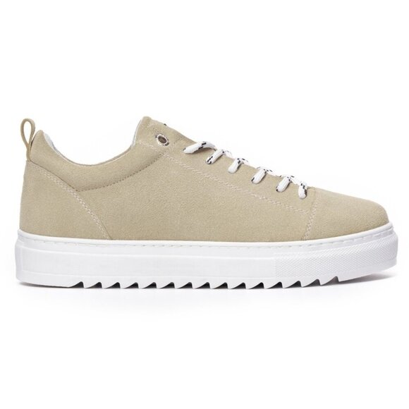 NEW MARTIN VALEN Low Top Suede Sneakers Size 13 Comfort Beige Round-Toe Casual - Picture 2 of 9